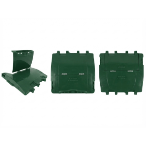 Мусорный контейнер 1100 л, на 4-х колесах с дополнительным люком в крышке, Арт. MGBK 1100